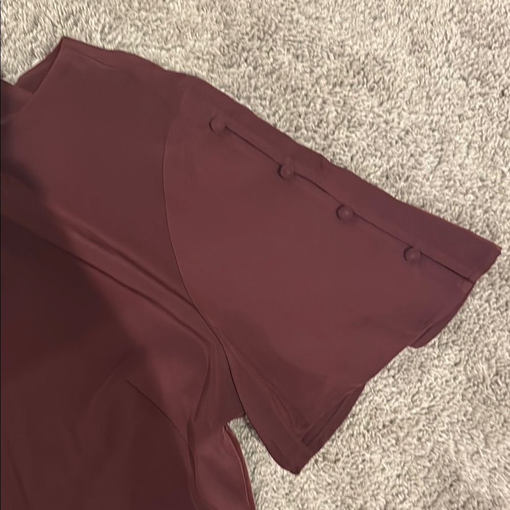 Elegant Burgundy Dress - Picture 4 of 6